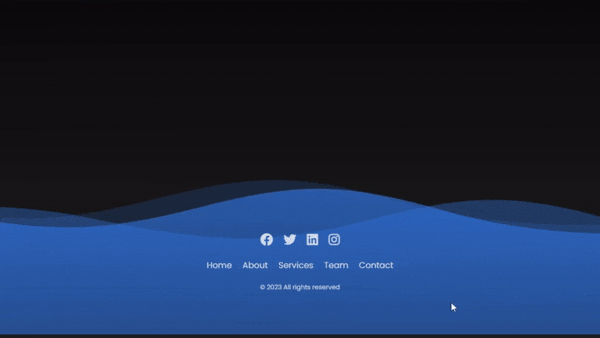 Create an Animated Footer with HTML and CSS.gif